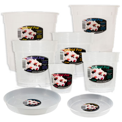 Krukor och fat till ordkidéer