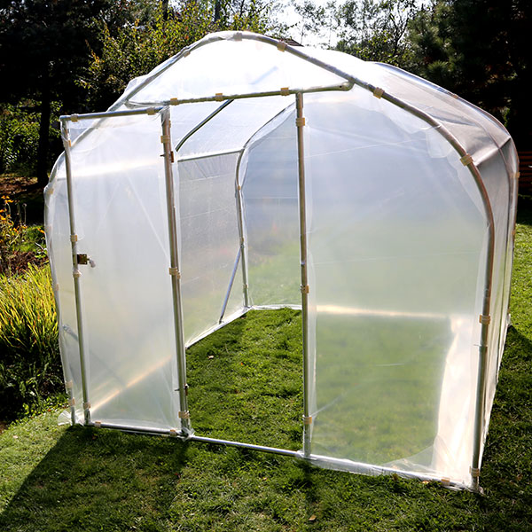 Tunnelväxthus Spira med en dörr