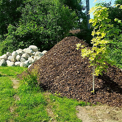 Jordprodukter för projekt i trädgården