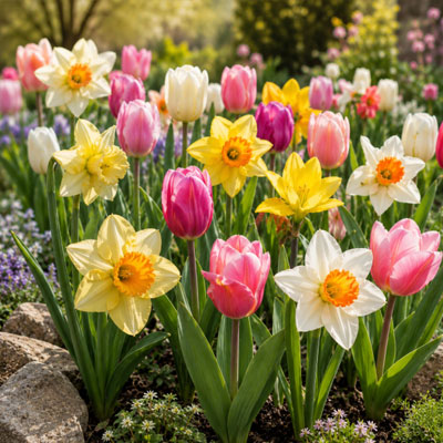 Lökmixar med vårblommande lökar