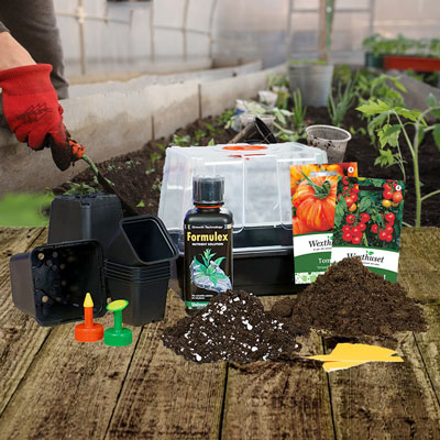 Planteringskit och paket med odlingsprodukter