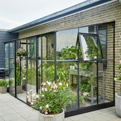 Väggväxthus Qube Lean to