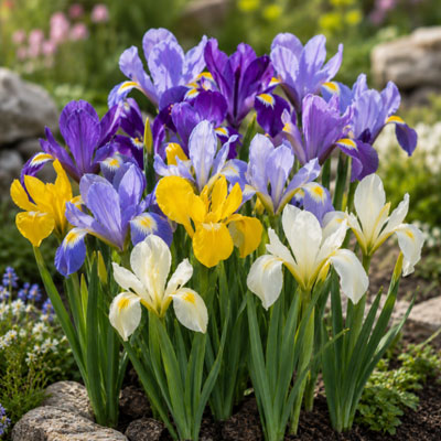 Knölar till vårblommande iris