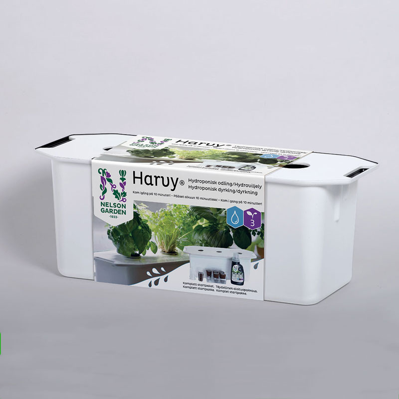 Hydroponisk odlingslåda Harvy 3 startpaket